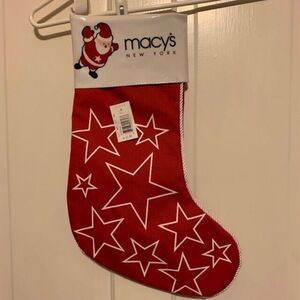 MACY'S NEW YORK CHRISTMAS STOCKING NWT
